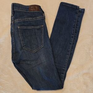 Hollister Mid Rise Super Skinny Blue Denim Jeans W 25 L 28